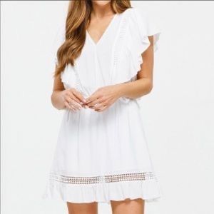 A New Day White Ruffle Crochet Trim XXL